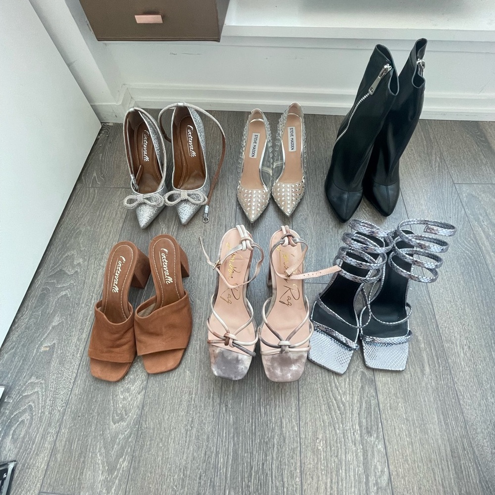 Coil strap heels